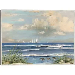 Ocean Regatta Framed Canvas Art Print