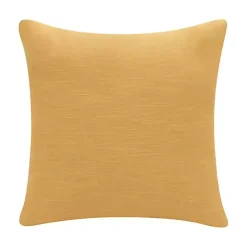 Ochre & Ivory Geometric Colorblock Throw Pillow