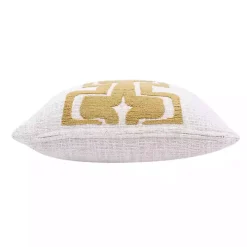Ochre Geometric Stripe Pillow