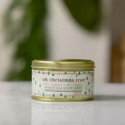 Oh Christmas Tree Gold Tin Jar Candle
