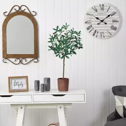 Olive Branch Tree in Weathered Planter, 3 ft.