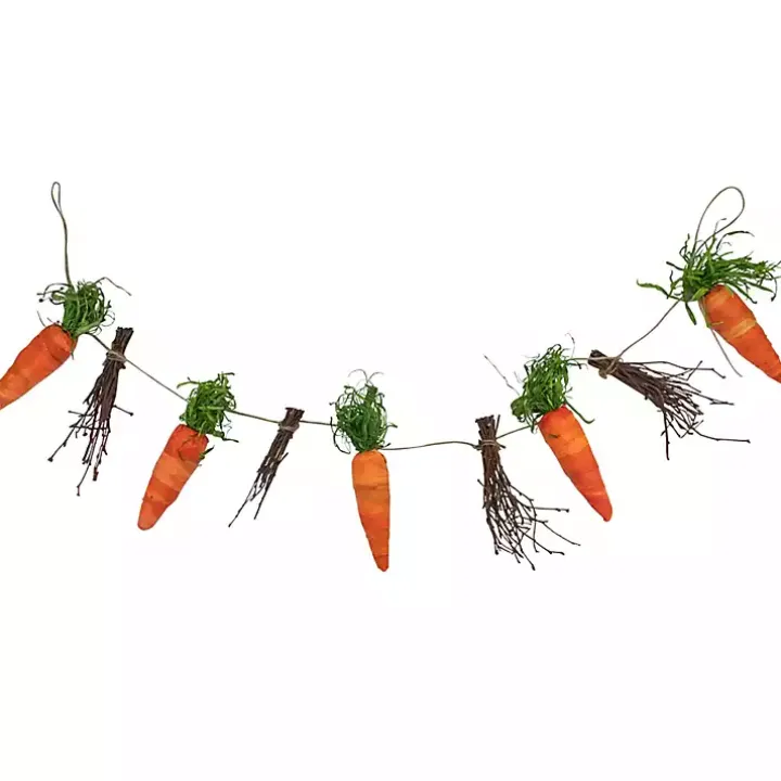 Orange Carrot and Twig Bundle Garland