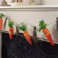 Orange Carrot and Twig Bundle Garland
