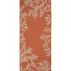 Orange Coral Indoor/Outdoor Runner, 1x4