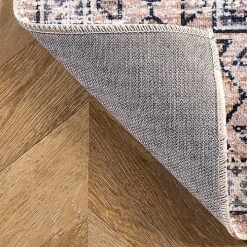 Orange Global Motif Washable Runner