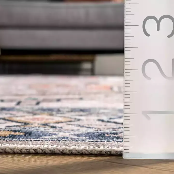 Orange Global Motif Washable Area Rug, 4x6