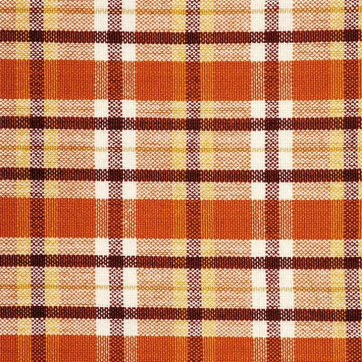 Orange Plaid Turkey 3-pc. Potholder & Towel Set