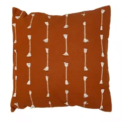 Orange Woven Lines Pillow