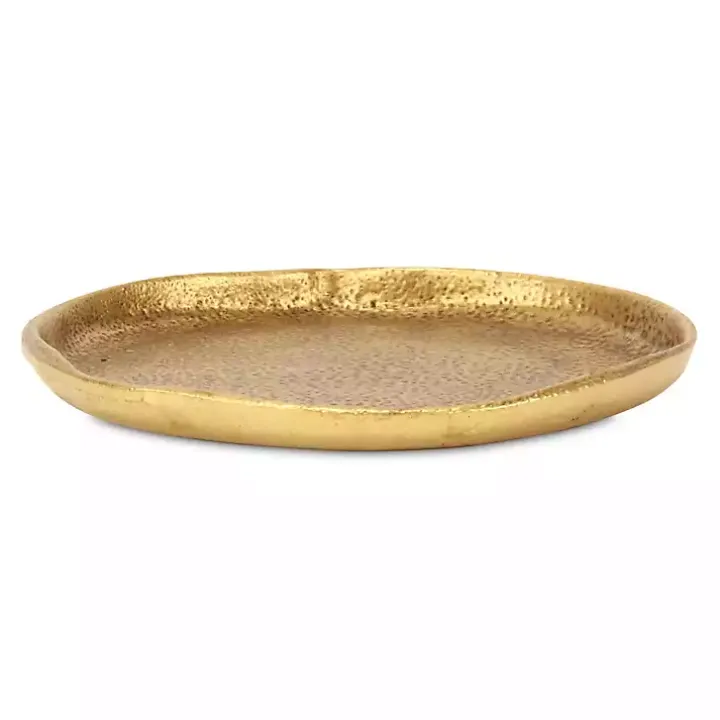 Organic Round Gold Cast Iron Dish