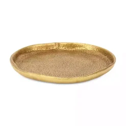 Organic Round Gold Cast Iron Dish