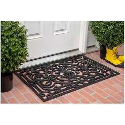 Ornate Penelope Durable Rubber Doormat, 36x24 in.