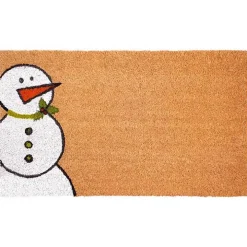 Outdoor Snowman Festive Christmas Doormat