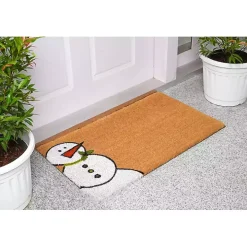 Outdoor Snowman Festive Christmas Doormat