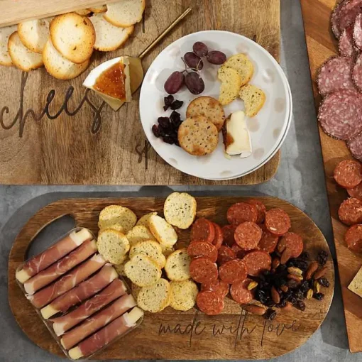 Oval Made with Love Serving Board