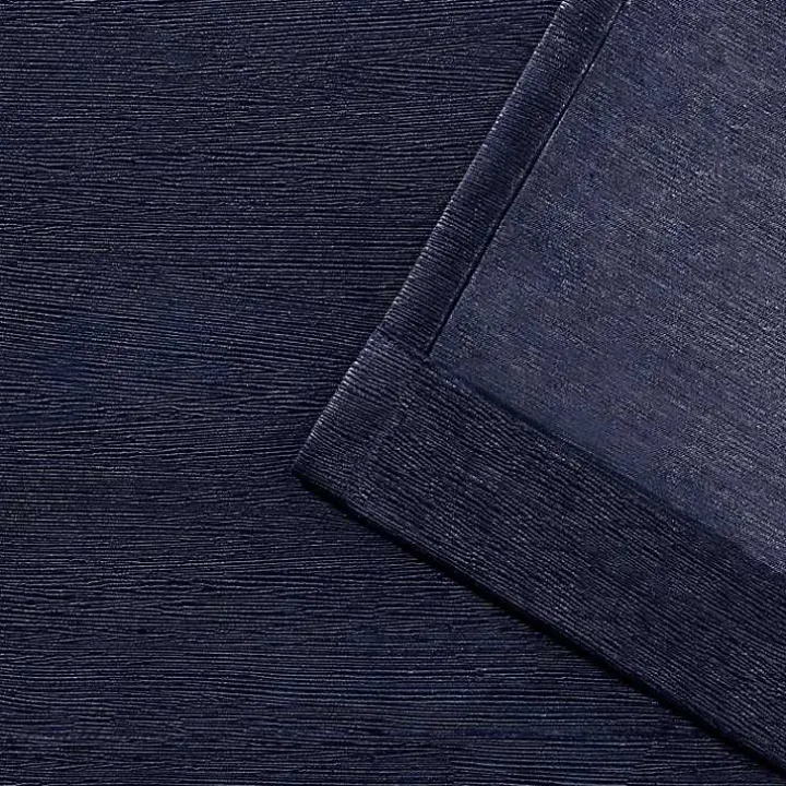 Oxford Navy Thermal Curtain Panel Set, 108 in.