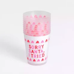 Packed Party Sorry Santa 10-pc. Cup Set