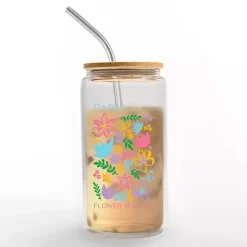 Paris Flower Market Glass Tumbler