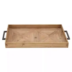 Parquet Fir Wood Decorative Tray