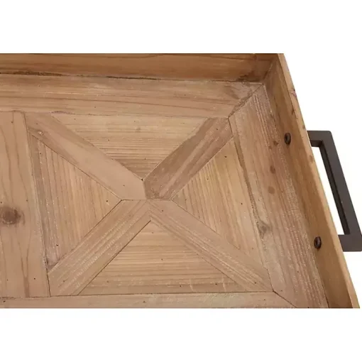 Parquet Fir Wood Decorative Tray