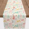 Pastel Easter Pattern Table Runner, 90 in.