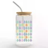 Pastel Egg Pattern Glass Tumbler