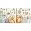 Pastel Pumpkins Canvas Art Prints, Set of 2