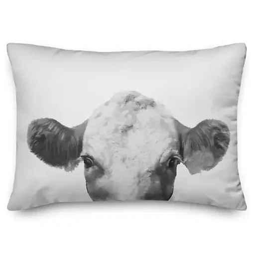 Peeping Cow Indoor/Outdoor Lumbar Pillow