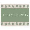 Personalized Clover Stripe Irish Canvas Print