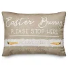 Personalized Easter Bunny Stop Here Pillow