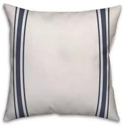 Personalized Farmhouse Stripe Monogram Pillow