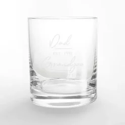 Personalized Fathers Day Whiskey Glasses, Set of 2