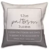 Personalized Gray and White Our Home Pillow