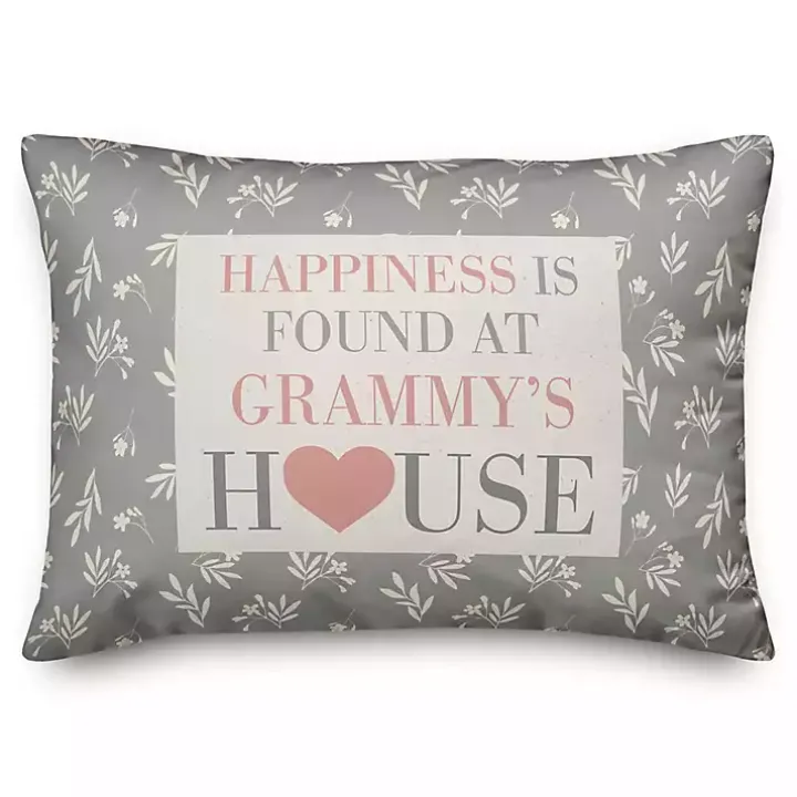 Personalized Happiness Found Lumbar Pillow