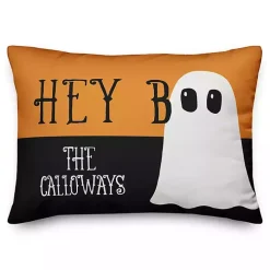Personalized Hey Boo Ghost Halloween Pillow