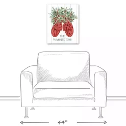 Personalized Joyful Mittens Canvas Art Print
