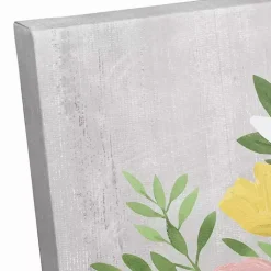 Personalized Monogram Bunny Canvas Art Print