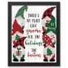 Personalized No Place Like Gnome Canvas Plaque