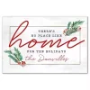 Personalized No Place Like Home Holly Canvas Print