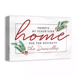 Personalized No Place Like Home Holly Canvas Print