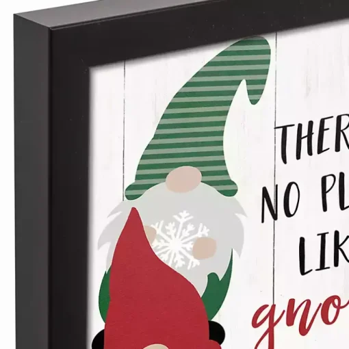 Personalized No Place Like Gnome Canvas Plaque