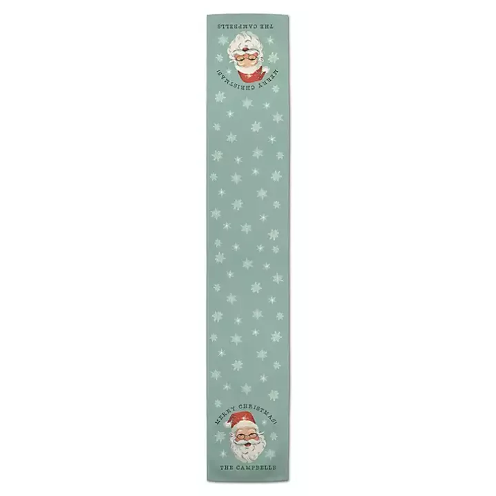 Personalized Retro Santa Table Runner, 72 in.