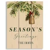 Personalized Season's Greetings Wood Wall Plaque