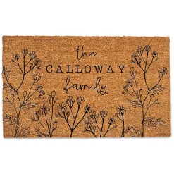 Personalized Wildflower Doormat