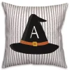 Personalized Witch's Hat Monogram Pillow