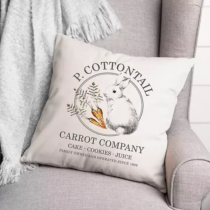Peter Cottontail Easter Bunny Pillow