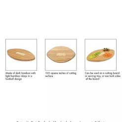 Philadelphia Eagles Bamboo Football Cutting Board