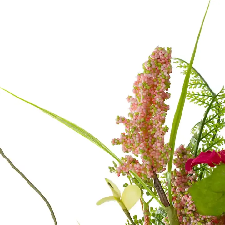 Pink Berry Floral Wreath