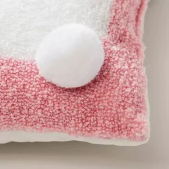 Pink Bunny Hooked Pillow