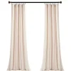 Pink Farmhouse Stripe Curtain Panel Set, 84 in.