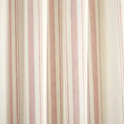 Pink Farmhouse Stripe Curtain Panel Set, 84 in.